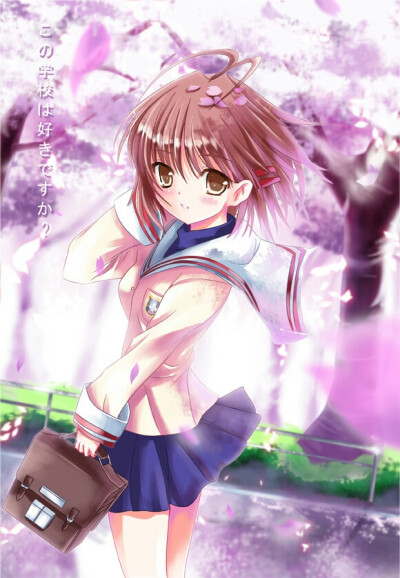 clannad 团子大家族 p站 古河渚 二次元 美如画 插画 壁纸 神作 催泪动漫 治愈动漫