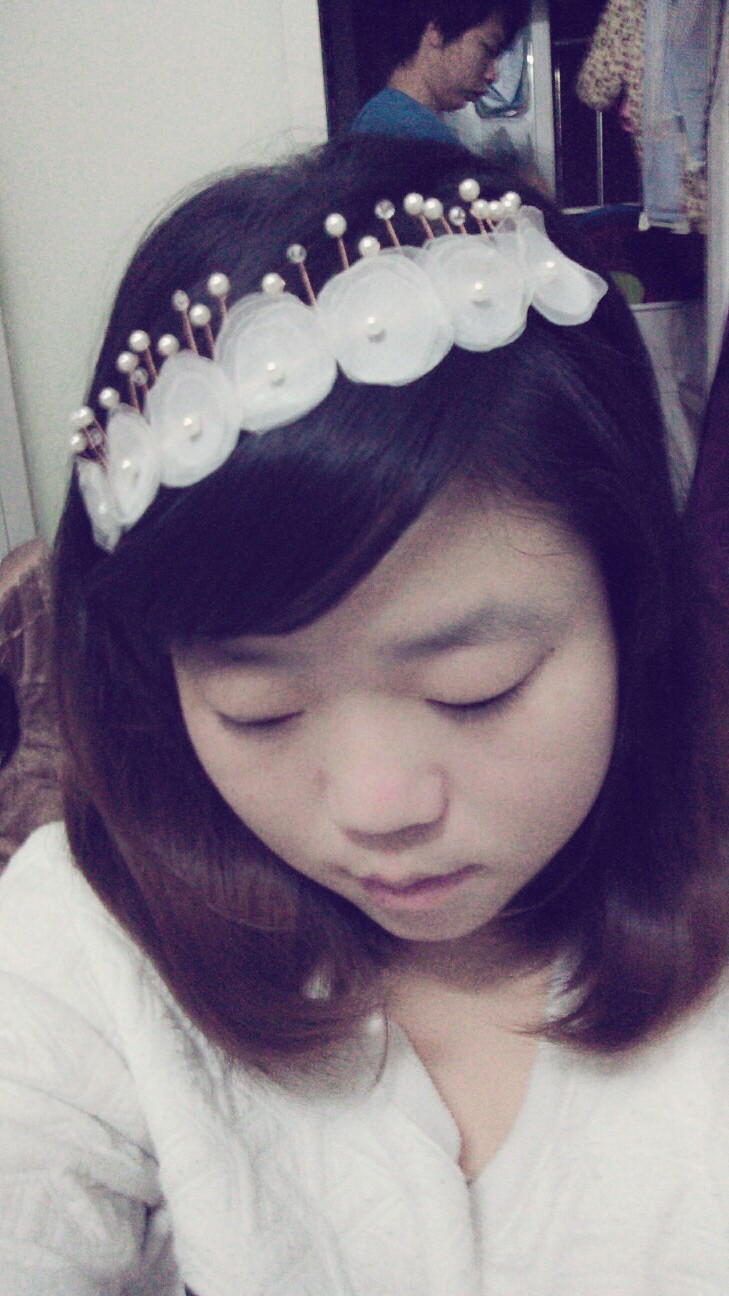 纯手工DIY新娘发饰