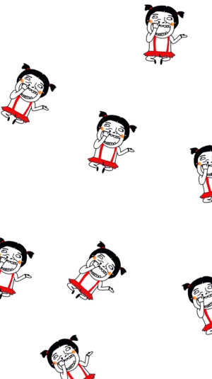 搞怪女孩iphone5 6 壁纸