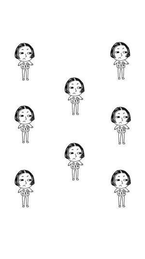 搞怪女孩iphone壁纸