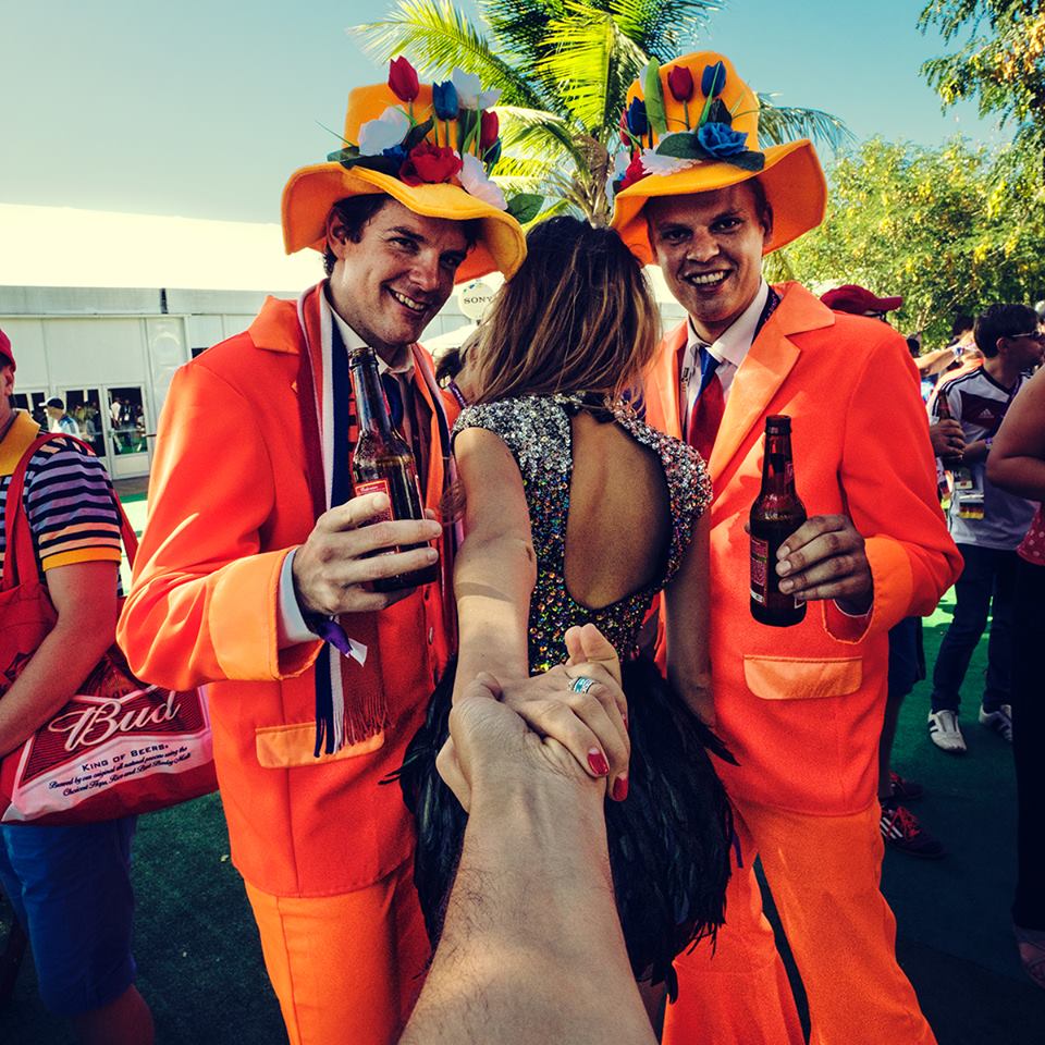 the Maracana backstage