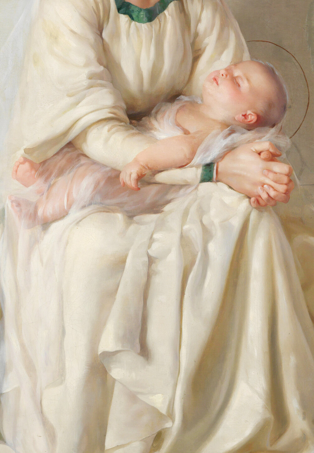 Ansigni. Detail from Madonna with Child, 19th Century.