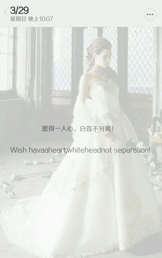 文字备忘录 愿得一人心，白首不分离！ Wish havaaheart,whiteheadnot separation!