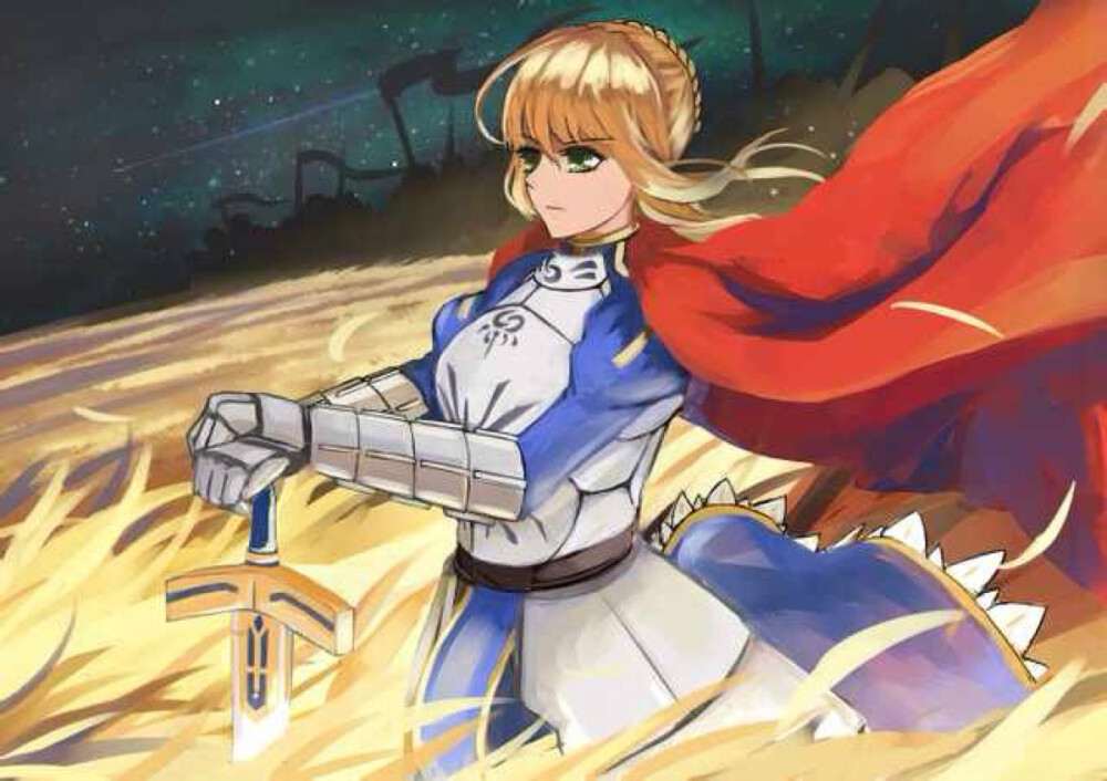 saber 吾王 阿尔托利亚 潘德拉贡 亚瑟王 骑士王 命运之夜 fate stay night ; fate zero 系列