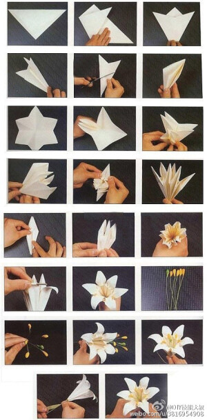 手工 折纸 纸花