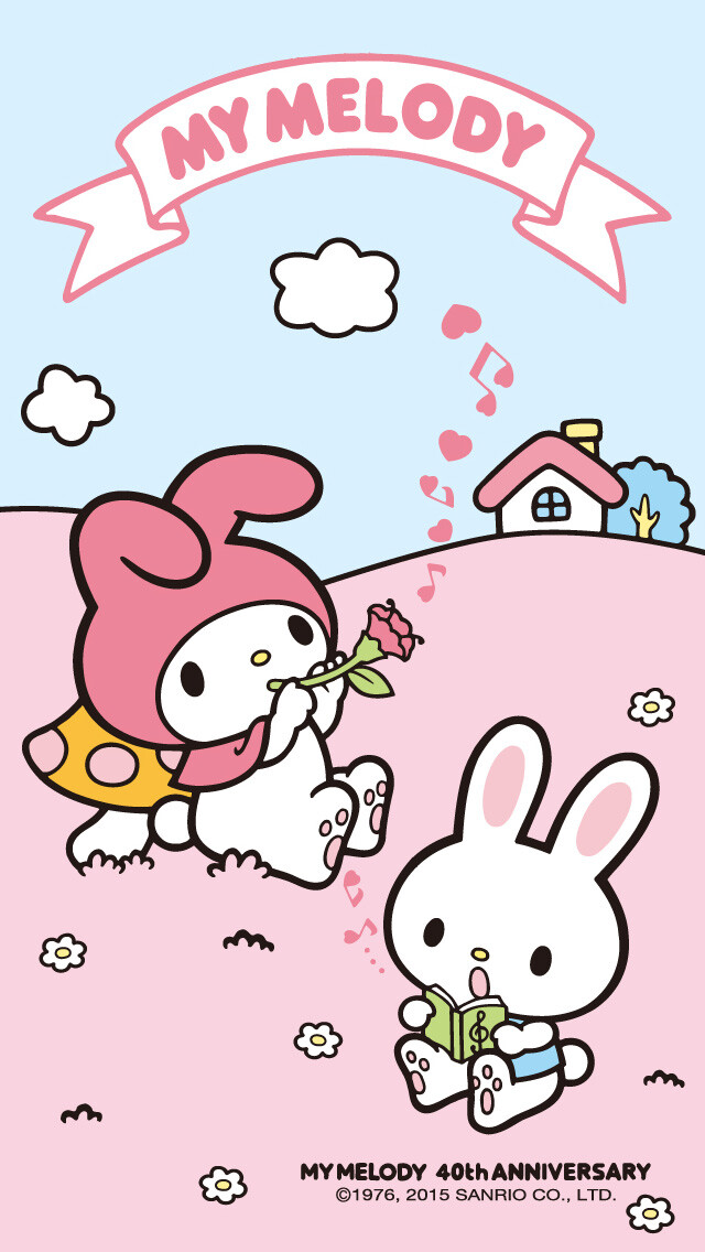 sanrio melody iphone壁纸 