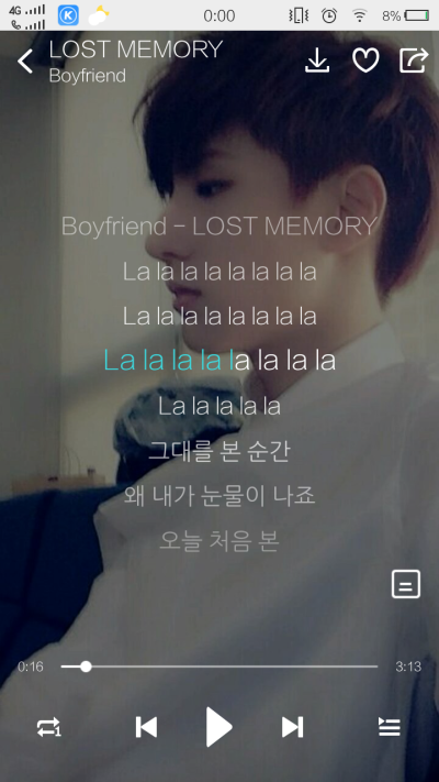 #正在听的歌#boyfriend的新歌《last memory》旋律一听就上耳，里面有沈贤星的魅力嗓音，还有卢珉玗和赵光旻的rap超级酷，很喜欢，一直单曲循环