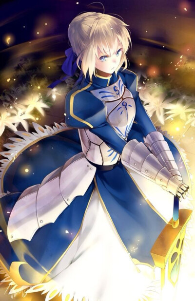 saber 吾王 阿尔托利亚 潘德拉贡 亚瑟王 骑士王 呆毛 命运之夜 fate stay night；fate zero 系列