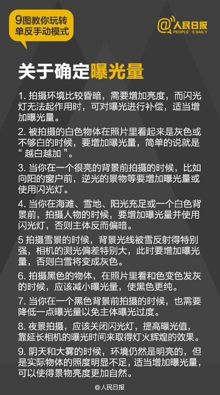 摄影教程 教你玩转单反手动档