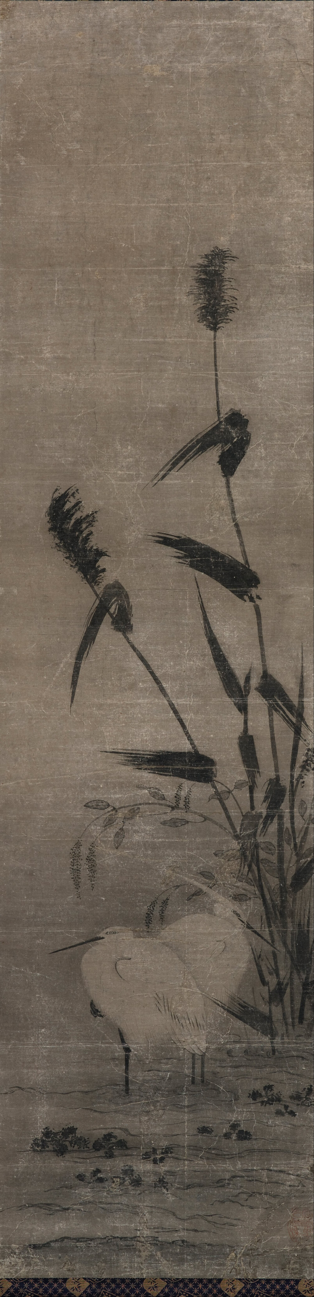 Attributed to Yamaguchi Sekkei：Two Herons（Google Art Project）