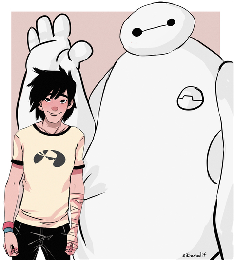 【侵删】#超能陆战队#大白baymax##BH6#小広Hero#p站#插画