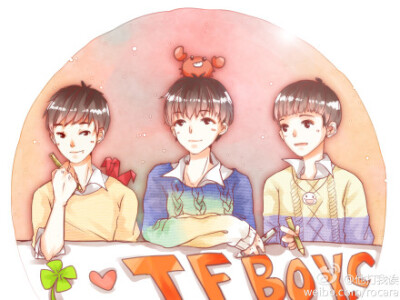 tfboys 动漫图