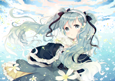 初音 萌 二次元 我是Pixiv的搬运工～(￣▽￣～)(～￣▽￣)～萝铃【洛可可】收录……（sorry啦！因为是手机党，而且才注册了Pixiv的新号，所以不知道怎么看ID⊙﹏⊙……尽量的给大家发ID的啦！=￣ω￣=）