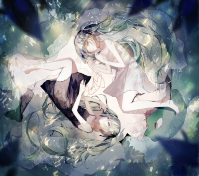 初音 萌 二次元 我是Pixiv的搬运工～(￣▽￣～)(～￣▽￣)～萝铃【洛可可】收录……（sorry啦！因为是手机党，而且才注册了Pixiv的新号，所以不知道怎么看ID⊙﹏⊙……尽量的给大家发ID的啦！=￣ω￣=）