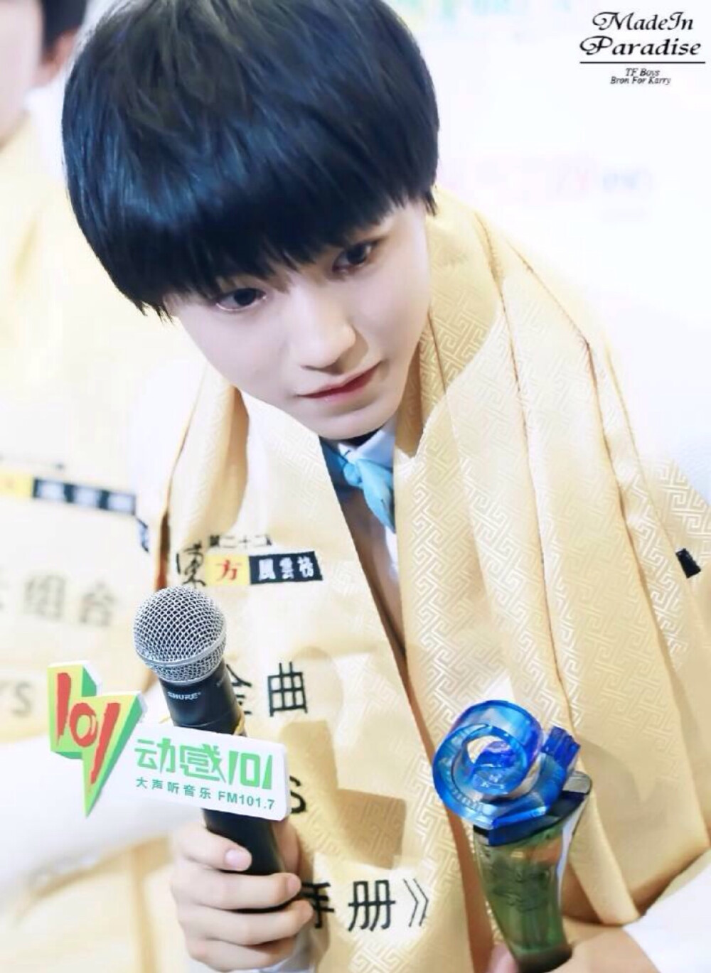 TFBOYS王俊凯。150330东方风云榜。王俊凯，帅到没朋友。「图片来源见水印」