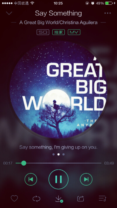 「say something—a great big world」第一次听这首歌是在维密秀，空灵澄澈。直击内心，请不要放弃爱人。