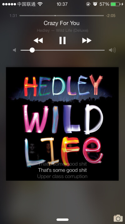 「crazy for you--Hedley」恋爱中的人总是疯狂。crazy for u。