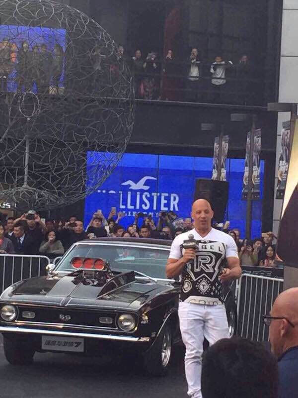 Vin Diesel in Beijing.