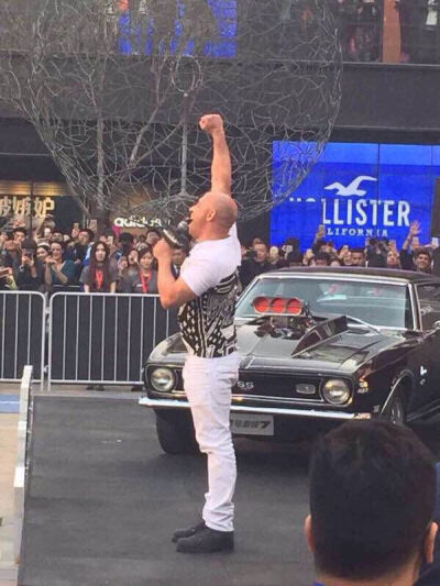 Vin Diesel in Beijing.