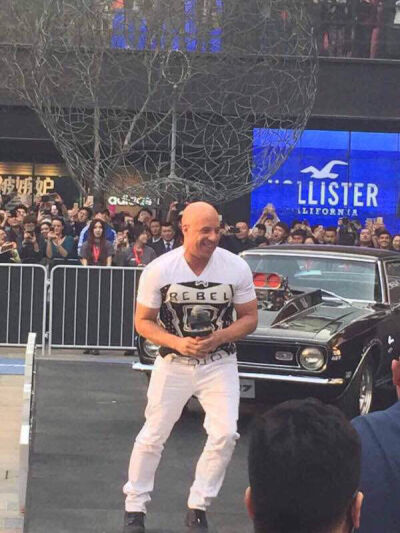 Vin Diesel in Beijing.
