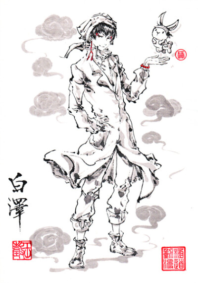 鬼灯的冷撤、白泽、p站ID: 極限の道 7140895 微博ID: 極道畫師 貼吧ID :極限之道http://www.pixiv.net/member.php?id=7140895(❤´艸｀❤)