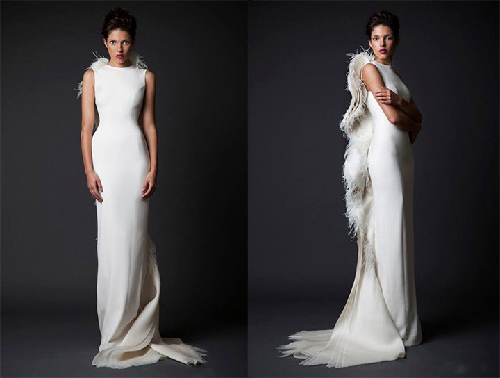 知名婚纱品牌 Krikor Jabotian 释出2015秋冬婚纱系列，设计师将这些耗时几百个工时手工造成的婚纱或礼裙划分为高级定制，结合现代3D立体打印和古典蕾丝刺绣，看上去既前卫又奢华。创作中除了自身钟情的女王般霸气璀璨，也集合了老东家仙女般唯美优雅，自然界生物衍生而来的立体装饰更是美不胜收！