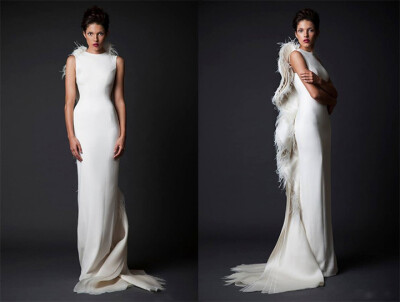 知名婚纱品牌 Krikor Jabotian 释出2015秋冬婚纱系列，设计师将这些耗时几百个工时手工造成的婚纱或礼裙划分为高级定制，结合现代3D立体打印和古典蕾丝刺绣，看上去既前卫又奢华。创作中除了自身钟情的女王般霸气璀…