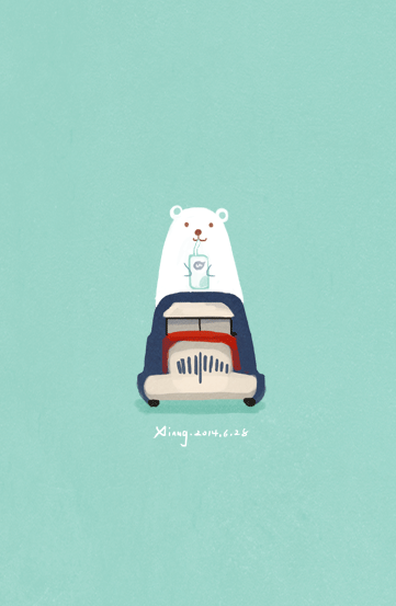 薄荷绿北极熊