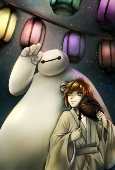 【侵删】#超能陆战队#大白baymax##BH6#小広Hero#p站#插画#