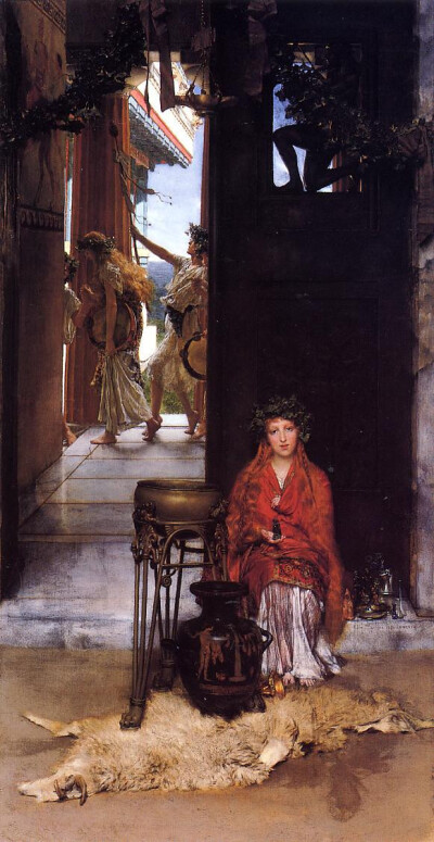 劳伦斯·阿尔玛-塔德玛（Lawrence Alma-Tadema, 1836年1月8日—1912年6月25日）是英国维多利亚时代的知名画家，他的作品以豪华描绘古代世界（中世纪前）而闻名。