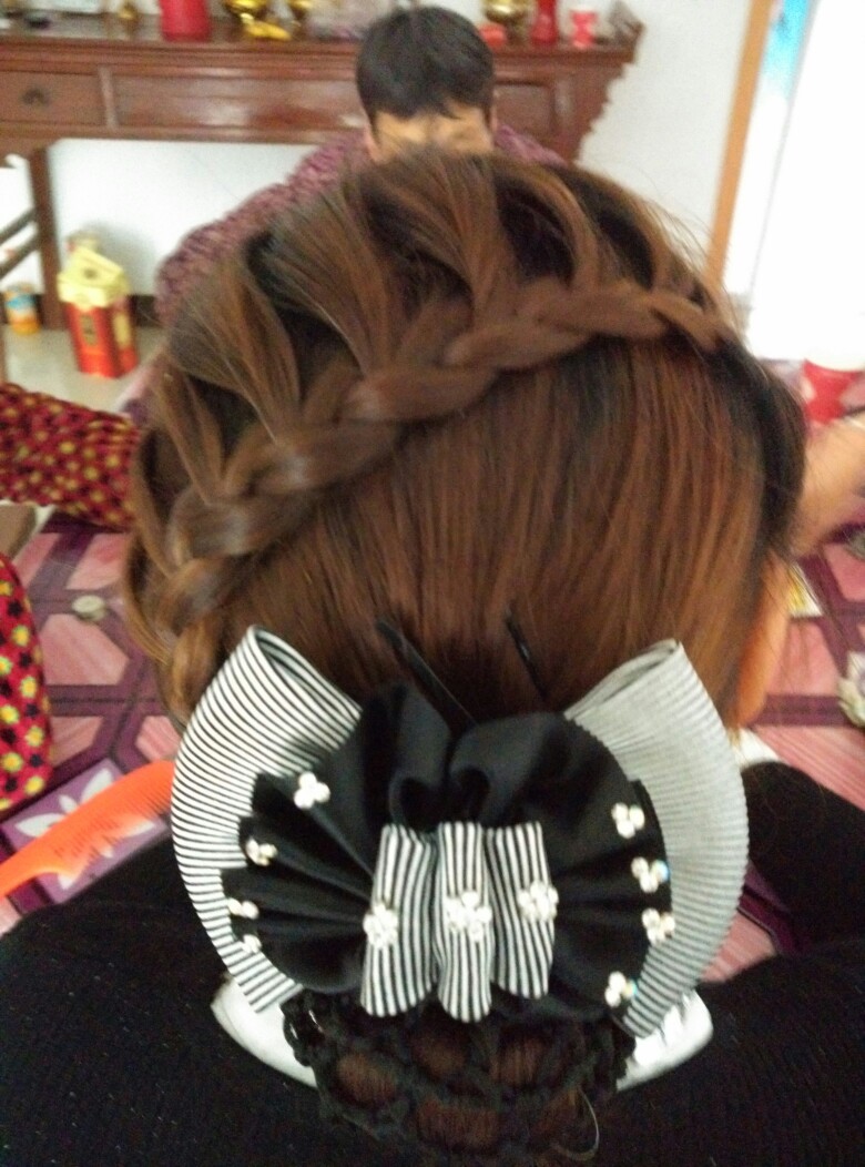 给妈妈编的头发