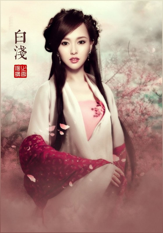 古装美人三生三世十里桃花白浅伪海报唐嫣图源温暖之雪fly