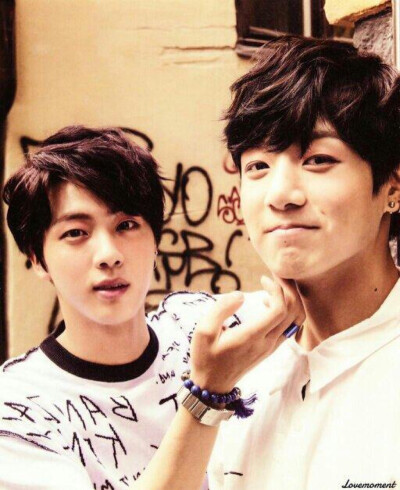 防弹少年团 bangtanboys 金硕珍田柾国 大哥和忙内