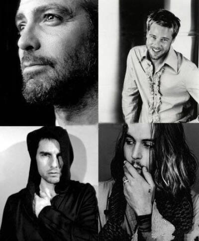 乔治·克鲁尼，汤姆·克鲁斯，布拉德·皮特，约翰尼·德普—— 岁月成就了男人。