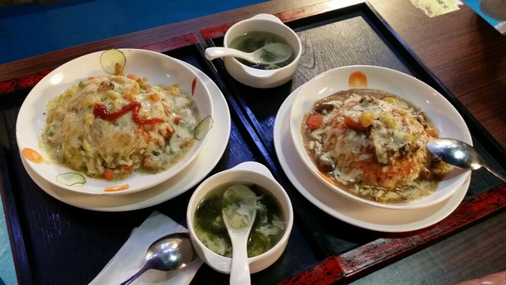 时尚码头的芝士饭，大爱^ω^