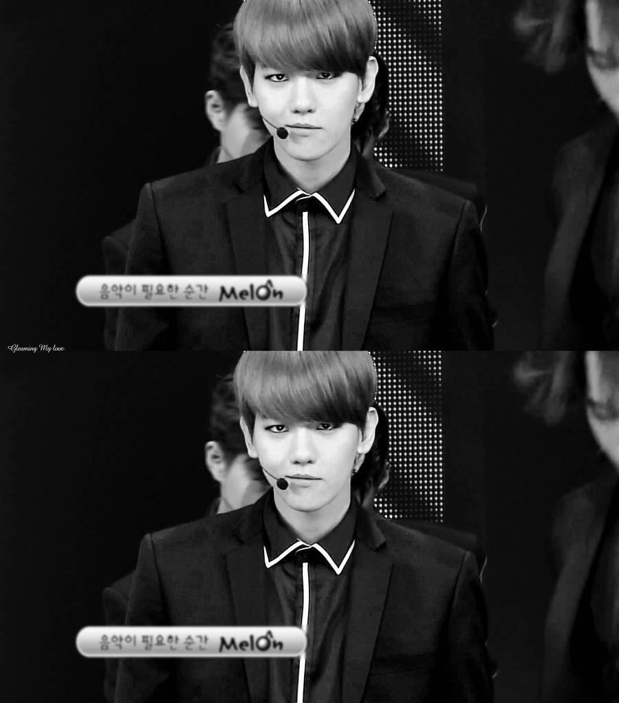 #边伯贤##BAEKHYUN# 150405 SBS 人气歌谣 'EXODUS' 伯贤 记住.. 2015年4月5日.. 边伯贤在人歌美颜盛世