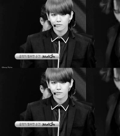 #边伯贤##BAEKHYUN# 150405 SBS 人气歌谣 'EXODUS' 伯贤 记住.. 2015年4月5日.. 边伯贤在人歌美颜盛世