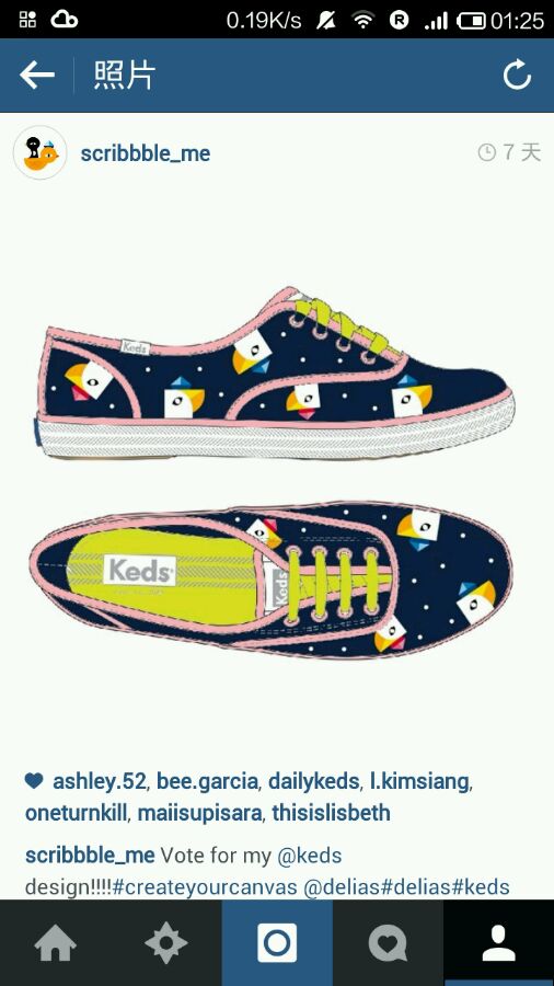 ins上的那些手绘keds