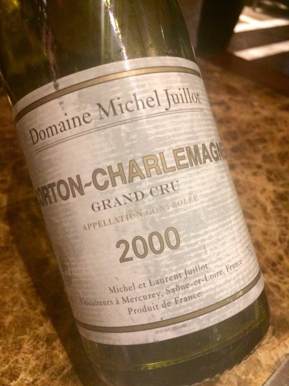 Corton Charlemagne 2000（收尾有点糟糕，在走下坡路）