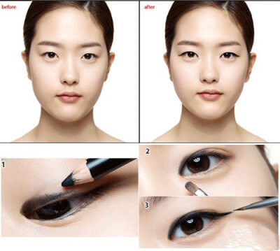  大家都知道厚而精致的粉底是韩妆最突出的特征之一，韩式妆的眼线刚劲有力，圈位精准，韩妆眼线多采用自然黑色，不会随眼影颜色变化，而是强调与自然眼线的合一感，而15°眼线是韩式妆容的一大特点，这一种弧度的眼线…