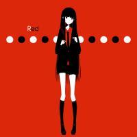 清墨系列，黑长直，黑白，插画