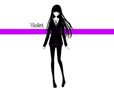 清墨系列，黑长直，黑白，插画