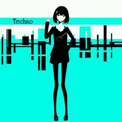 清墨系列，黑长直，黑白，插画