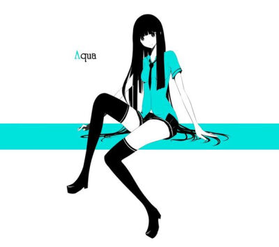 清墨系列，黑长直，黑白，插画