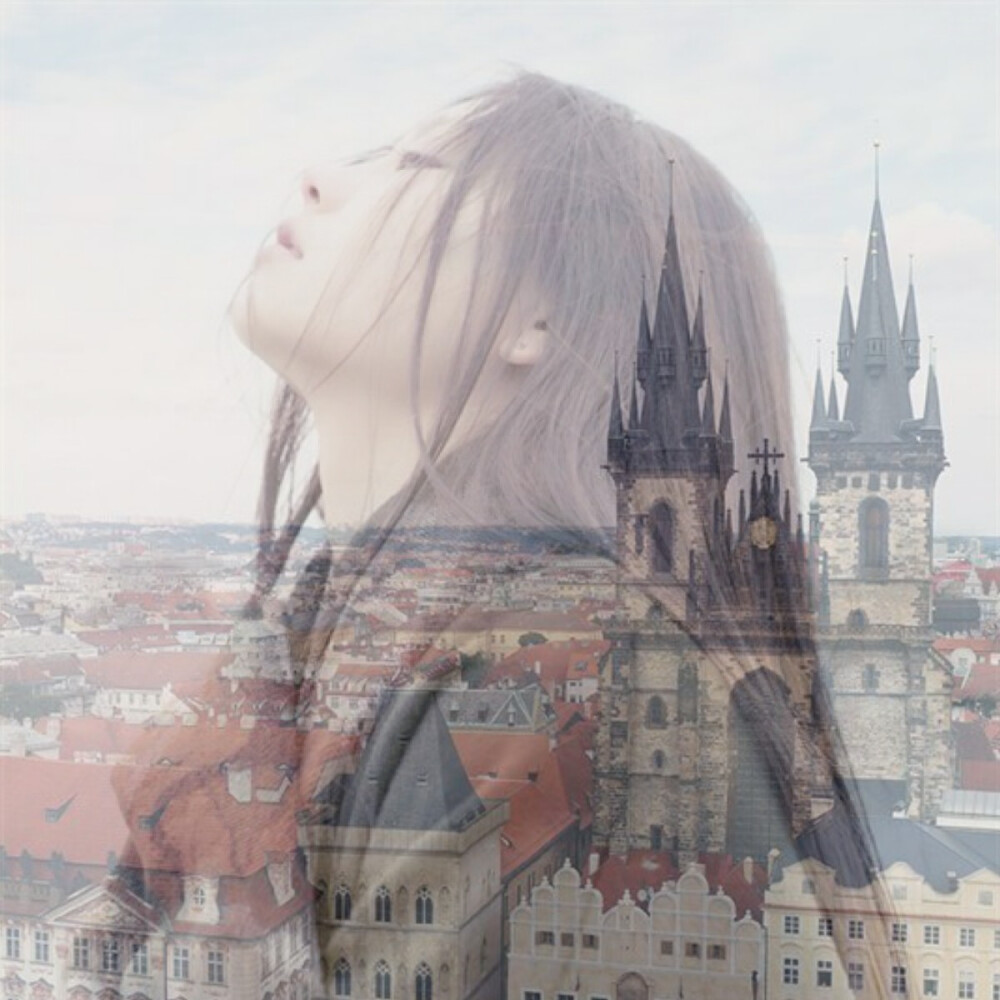 合成城市寂寞头像女生