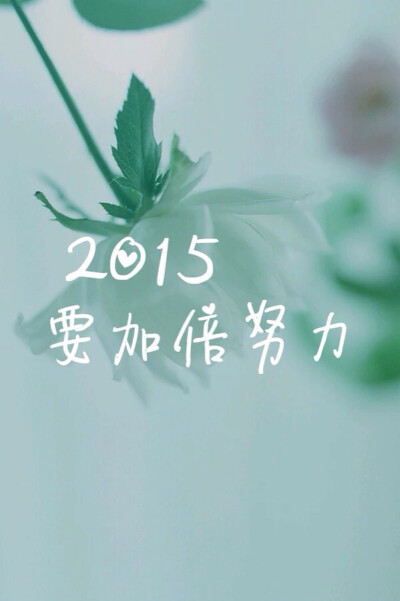 和我一起为2015加油！