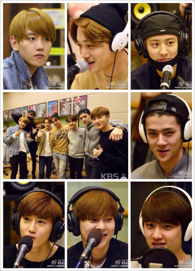 0407 exo Kiss The Radio 录制 抱歉米有倩倩单人图ORZ