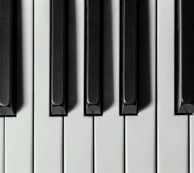 钢琴。黑白键