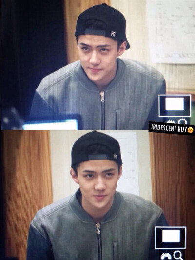 150407 Kiss The Radio EXO oohsehun 吴世勋 小眼神～～～