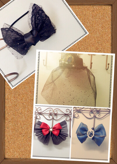 DIY 发卡 面纱头饰